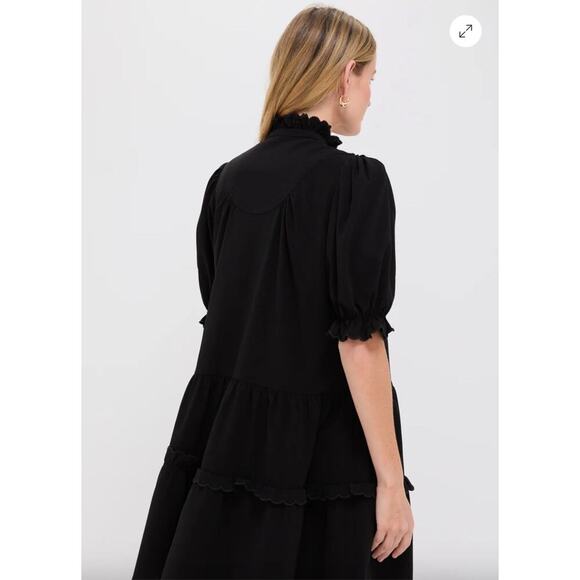 Tuckernuck Pomander Place Black Selena Mini Dress Sz L - Picture 4 of 8